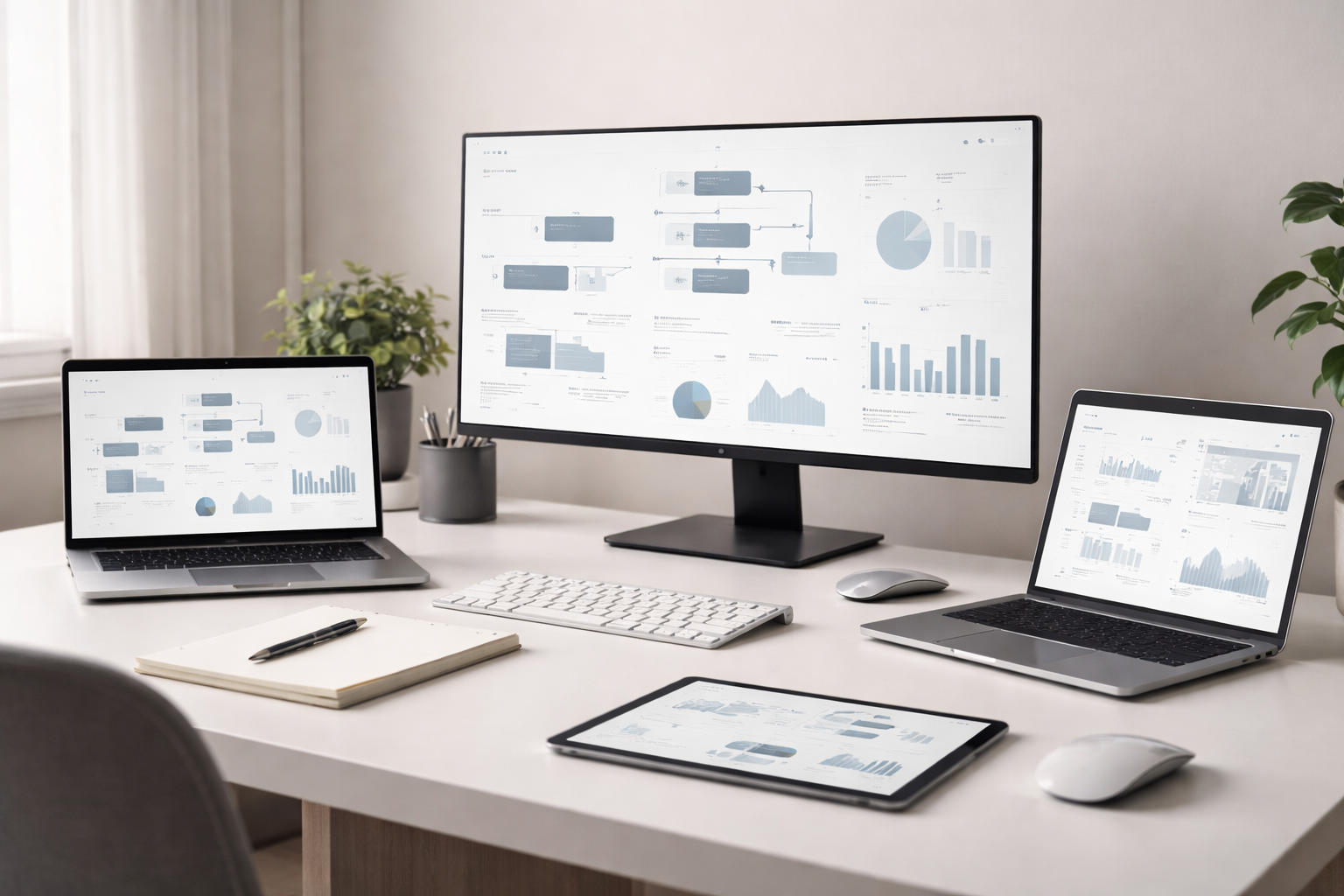 A Clean desk, representing a smooth white-label partnership for HARO Link building